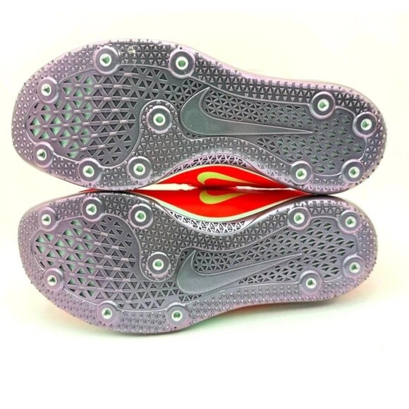 New Size 9.5 Nike High Jump Elite Bright Crimson Track Spikes Men\'s FZ9636-600
